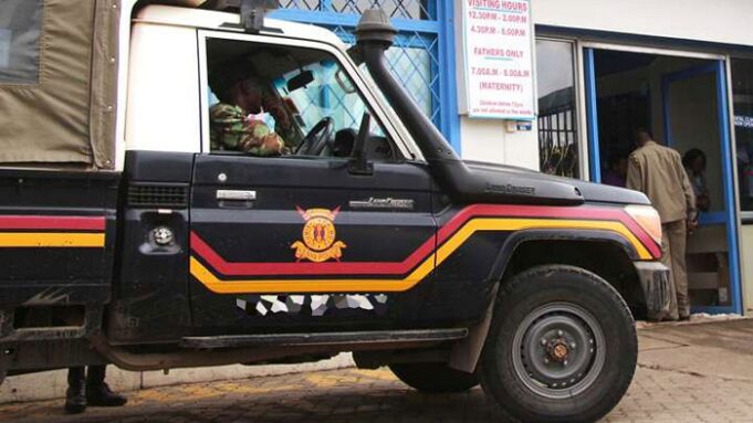 Police Vehicle Causes a Road Accident While over speeding with Kenyans who Lacked Masks