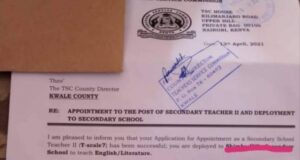 TSC Sets out To Begin Deploying P1 teachers to Secondary Schools; How To Get Your Letter