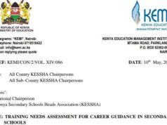 All Career guidance / Guidance and counselling teachers to undergo KEMI-KUCCPS Training