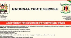 NYS Advertises Recruitment Of Service Men/ Women 2022 (Apply here)