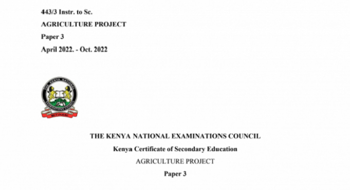 KCSE 2022 Agriculture Projects