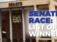 List of Elected Senators Per County