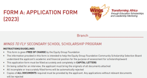 2023 Wings to Fly Scholarship-Apply Here